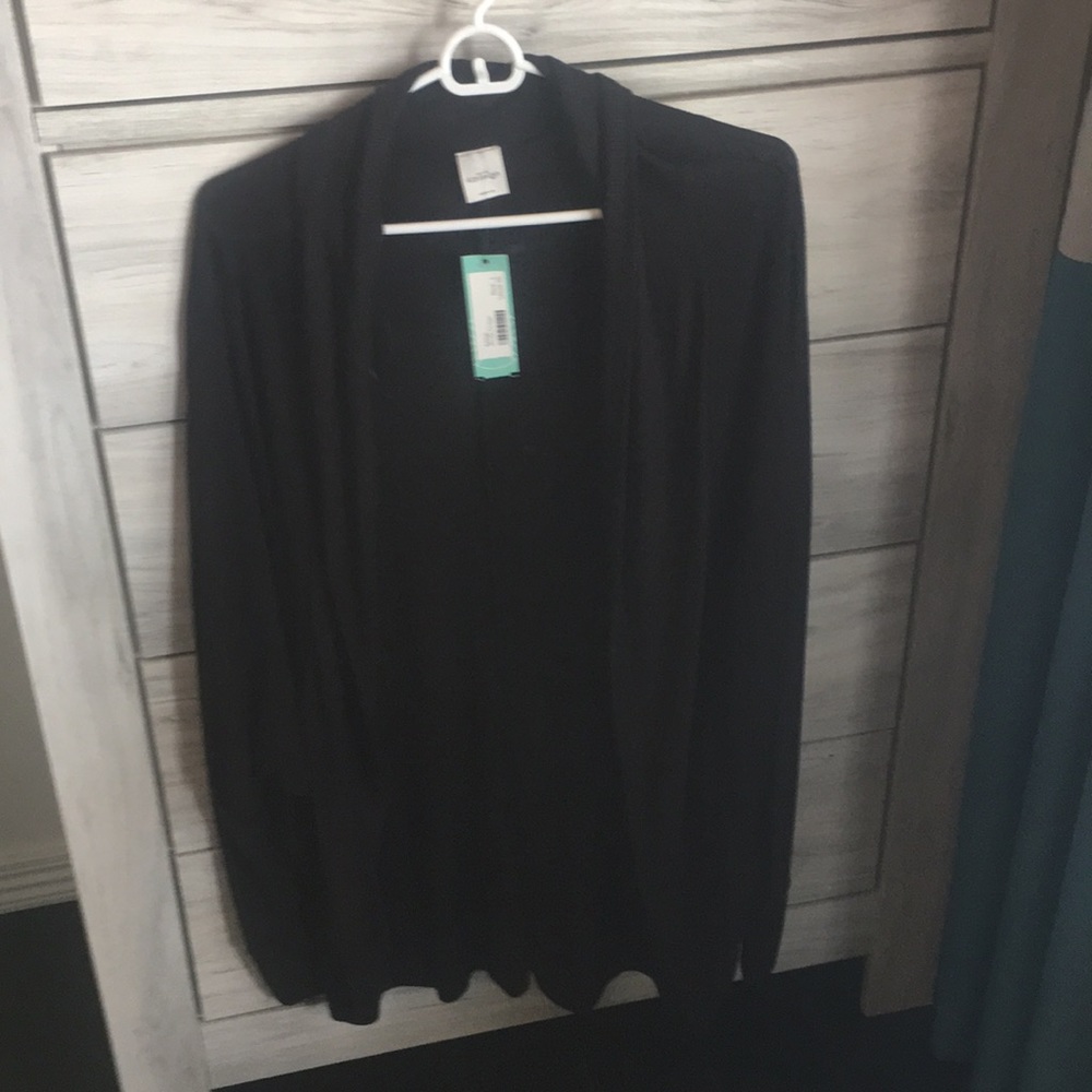 Black cardigan